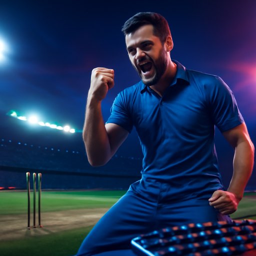 1777BAT cricket pitch under stadium lights